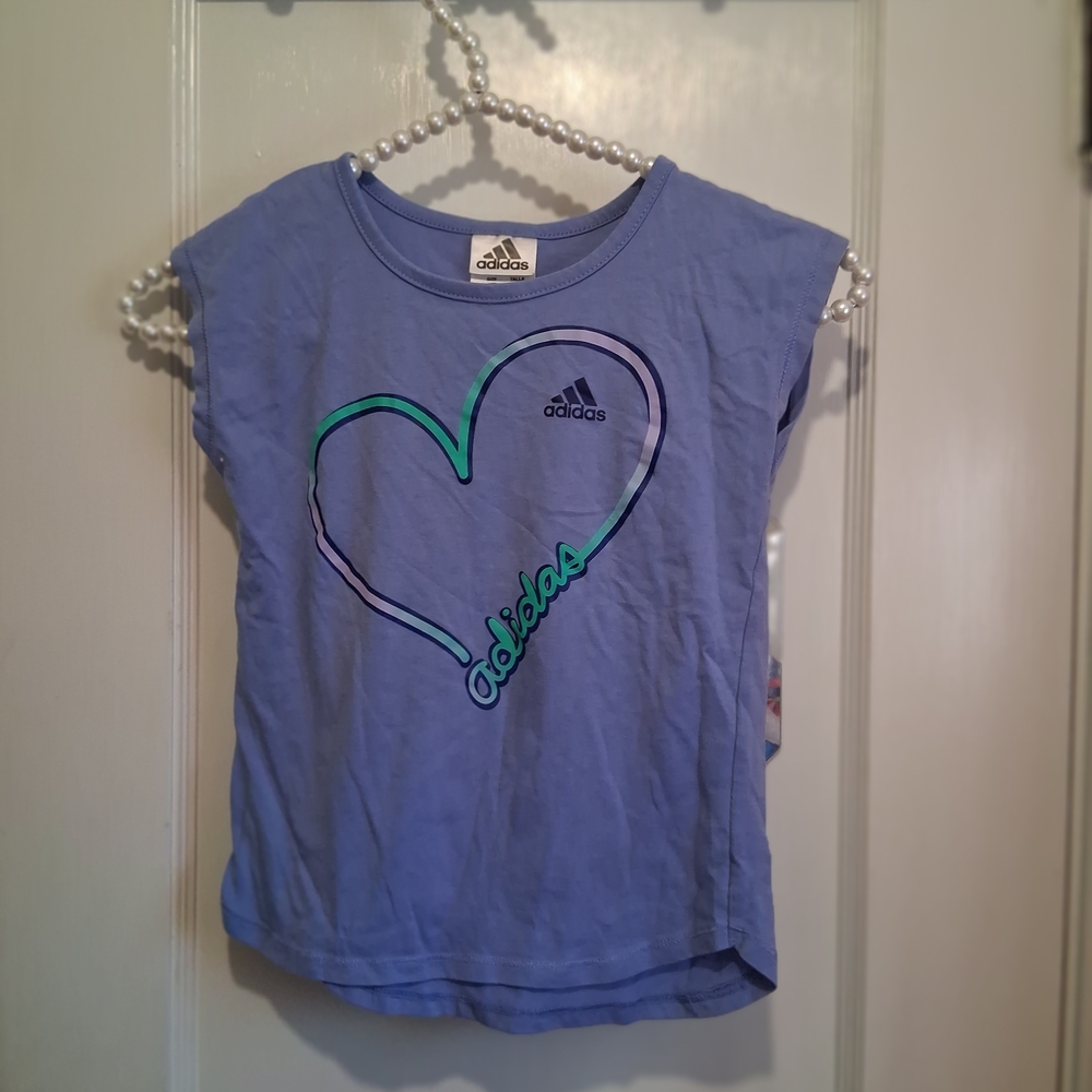 Adidas Kids Lavender Heart Tee